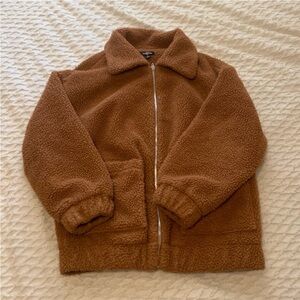 Ransom Teddy Bear Women's brown Jacket sz S